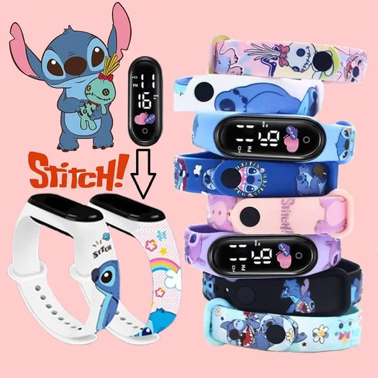 Stitch digitale horloge